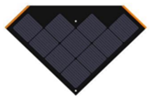 Sunstyle 745 Solar shingle top Black 50 Wp