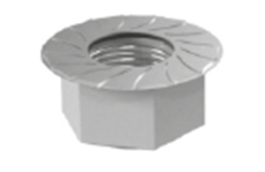 K2 Hexagon Flange nut with serration M8, DIN 6923