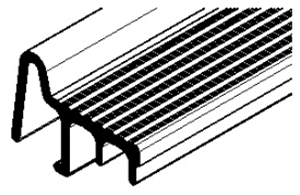 Solrif Profilo di collegamento del bordo a sinistra nero 1160mm B