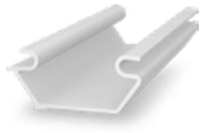 K2 InsertionRail CableClip white 8 cm