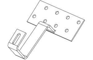 K2 Dachhaken für Pfannenziegel H47/138 35x6