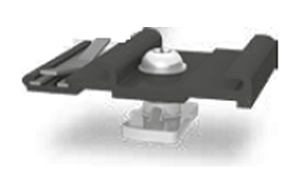 K2 InsertionRail CrossConnector, schwarz eloxiert