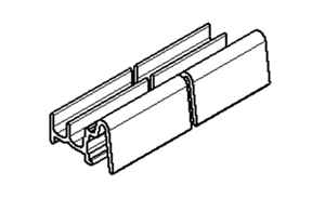 Solrif profilé de bordure droit noir 1169mm A