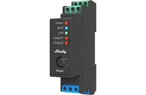 Shelly Pro 2 - 2 channels smart switch with dry contacts