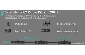 SIGENERGY SigenMicro AC Cable Kit-20-230-2.5