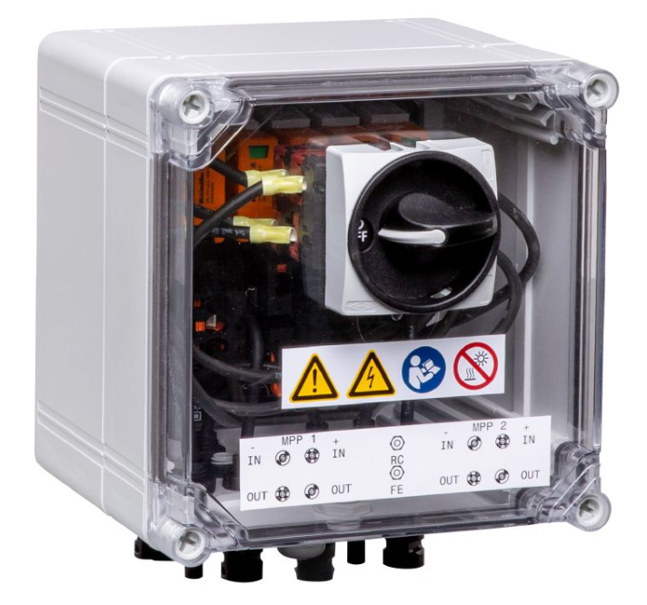 WM DC Box 2x1IN/2x1OUT 1SW35A 2MPPT 2SPD1+2 EVO2 1100V