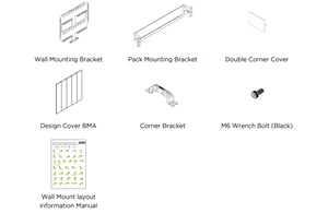 LG ResuFlex - Wall mounting items package 