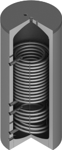 Serbatoio di accumulo acqua calda sanitaria SLX-WPS/E 1250